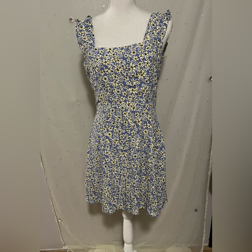 Lola grace Cream Sundress Sleeveless Square Neck Mini